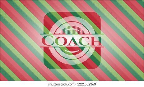 Coach christmas emblem.