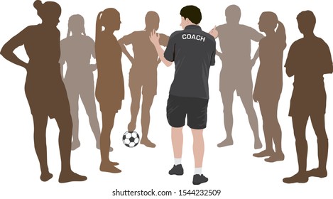女子サッカー シルエット のイラスト素材 画像 ベクター画像 Shutterstock