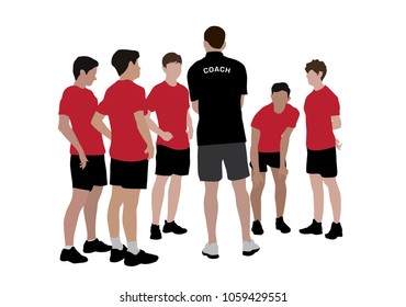 Coach coaching sport team