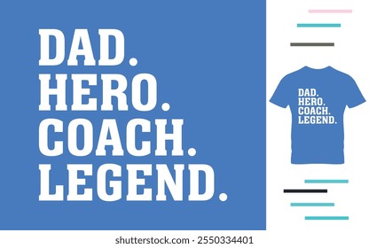 Coach dad t shirt design