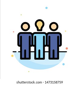 Coach, Daybed, Learning, Motivation Abstract Flat Color Icon Template