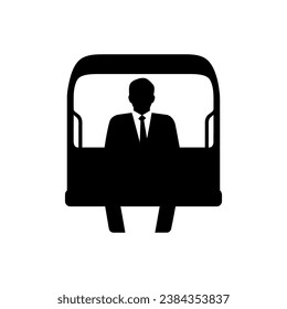 Coach Icon on White Background - Simple Vector Illustration