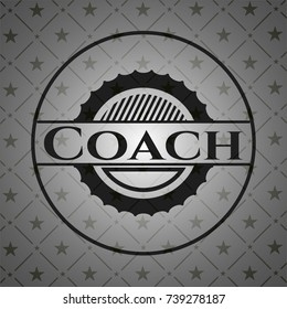 Coach realistic black emblem