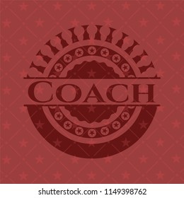 Coach red emblem
