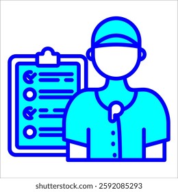 Coach Simple Icon Vector Illustration Concept