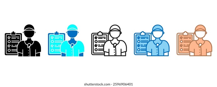 Coach Simple Icon Vector Illustration Concept