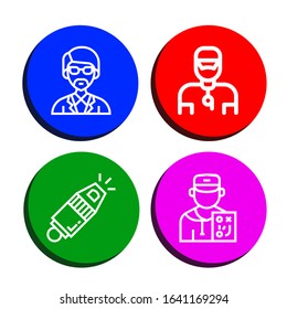 coach simple icons set. Contains such icons as Instructor, Trainer, Whistle, Coach, can be used for web, mobile and logo