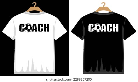 Coach Soccer T shirt Design, vector Soccer T shirt  design, Football shirt, Soccer typography T shirt design