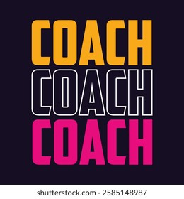 Coach sports typography design on plain white transparent isolated background for card, shirt, hoodie, sweatshirt, apparel, card, tag, mug, icon, poster or badge, my heart is on that field