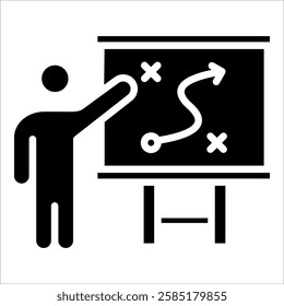 Coach Strategy Icon Element For Design