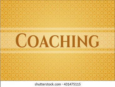 Coaching card or banner