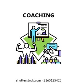 Coaching Consulting Vector Icon Concept Coaching Stock Vector (Royalty ...