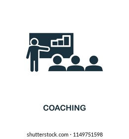 Coaching creative icon. Simple element illustration. Coaching concept symbol design from soft skills collection. Perfect for web design, apps, software, print.