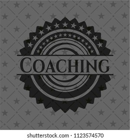Coaching dark emblem. Retro
