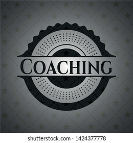 Coaching dark emblem. Retro. Vector Illustration. Detailed.