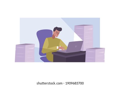 Coaching goal achievement flat composition with people using help of professional coaches isolated vector illustration