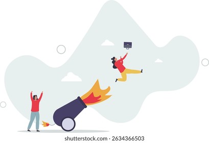 El coaching ayuda a impulsar el avance profesional, el mentor o la motivación para aumentar la productividad, la ayuda o la Asistencia del gerente para el desarrollo profesional, el lanzamiento del empresario.