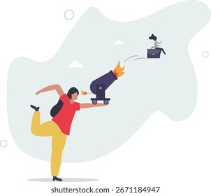 Coaching help boost career advancement, mentor or motivation to boost productivity, help or manager support for career development, entrepreneur launch.life and employment of people.