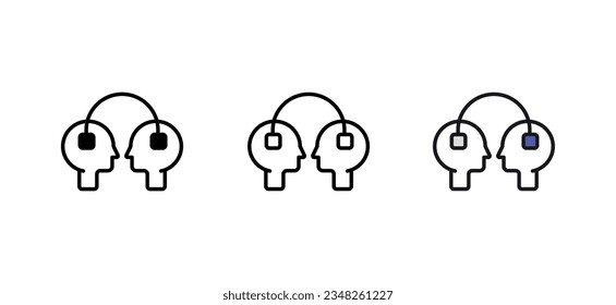 Coaching icon design with white background stock illustration