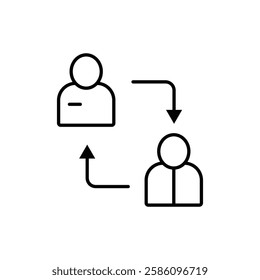 coaching icon Flat fill set collection