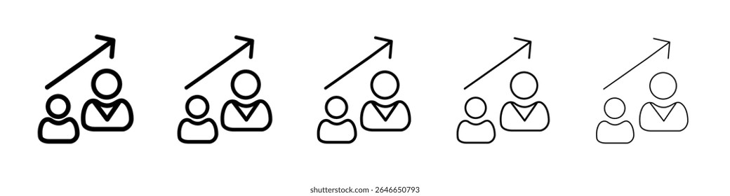 ícone de coaching simples logotipo de estrutura de tópicos