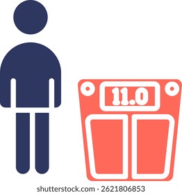 Ilustración vectorial de color de glifo de icono de coaching