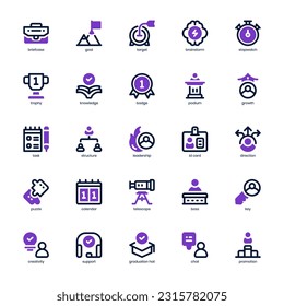 Coaching Icon pack for your website design, logo, app, and user interface. Coaching Icon mixed line and solid design. Vector graphics illustration and editable stroke.