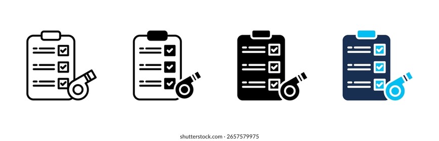 Coaching icon sheet coleção de vários estilos