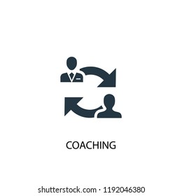 Coaching Icon Simple Element Illustration Coaching Stock Vector Royalty Free