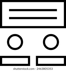 icono de coaching. Diseño de estilo lineal delgado aislado sobre fondo blanco