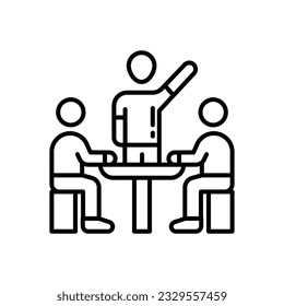 Icono de entrenamiento en vector. Ilustración