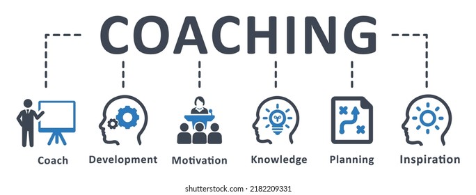 Coaching icon - vector illustration . training, teaching, coach, seminar, learning, education, motivation, infographic, template, presentation, concept, banner, pictogram, icon set, icons .