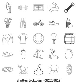 Coaching icons set. Outline set of 25 coaching vector icons for web isolated on white background