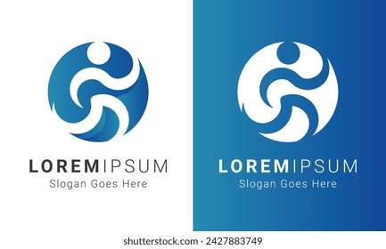 Coaching Logo Design Running man Logotype Lifestyle Health