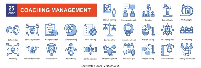  Icono de Coaching Management establece la colección
