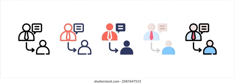 Coaching Multi Style Icon Set