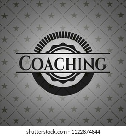 Coaching realistic black emblem