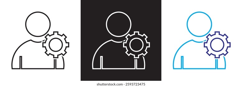 Coaching related icons. Mentoring, leadership, workshop etc.  isolated on white and black background. Vector illustration. EPS 10