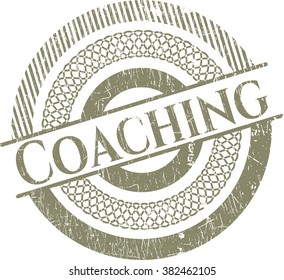 Coaching rubber grunge texture seal