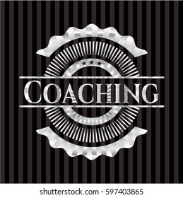 Coaching silver shiny badge
