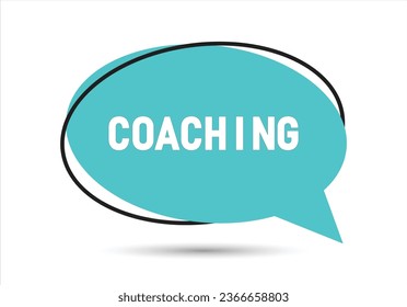 Coaching speech bubble text. Hi There on bright color for Sticker, Banner and Poster. vector illustration.