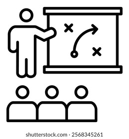 Coaching Strategies Icon Element For Design