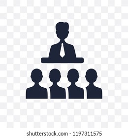 Coaching transparent icon. Coaching symbol design from Human resources collection.
