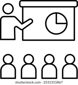 Coaching Vectorzeile Symboldesign