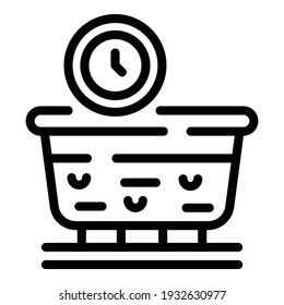 Coagulation dairy icon. Outline coagulation dairy vector icon for web design isolated on white background