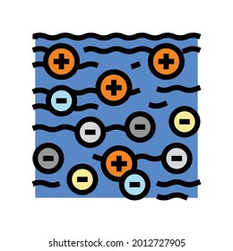 Coagulation And Flocculation Water Filter Color Icon Vector. Coagulation And Flocculation Water Filter Sign. Isolated Symbol Illustration