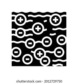 Coagulation And Flocculation Water Filter Glyph Icon Vector. Coagulation And Flocculation Water Filter Sign. Isolated Contour Symbol Black Illustration