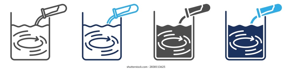 coagulation icon set multi concept