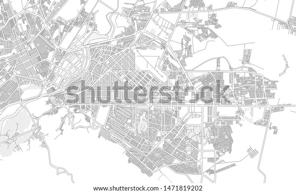 Coahuila Mexico Bright Outlined Vector Map Stock Vector Royalty