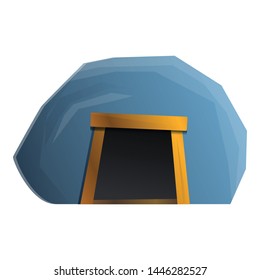 Coal cave icon. Cartoon of coal cave vector icon for web design isolated on white background